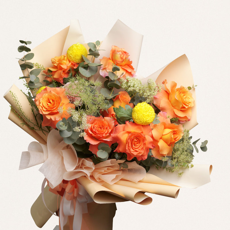 Buket Bunga Premium dengan Mawar Ecuador Margaret | Three Bouquets