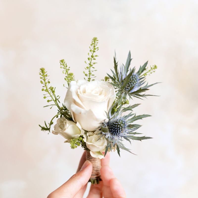 Bunga Jas Pengantin Pria Putih Jakarta | Three Bouquets