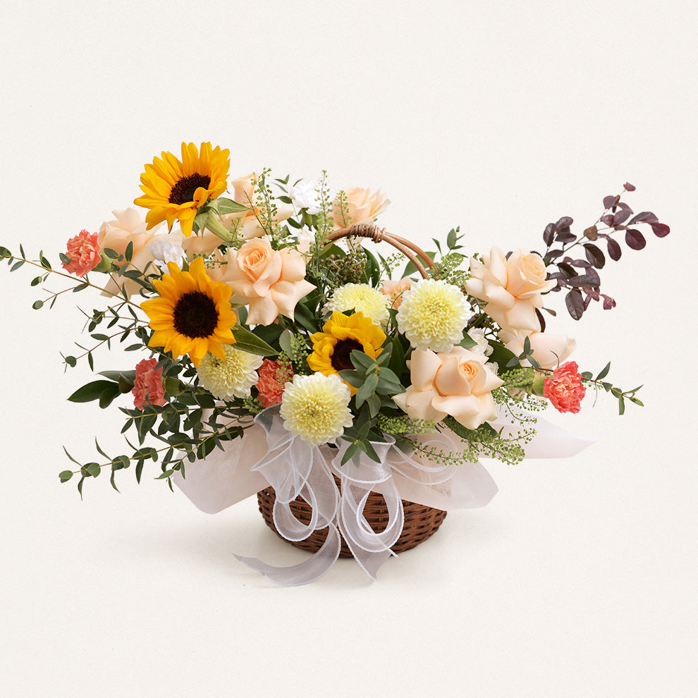 Flower Basket Solana | Three Bouquets