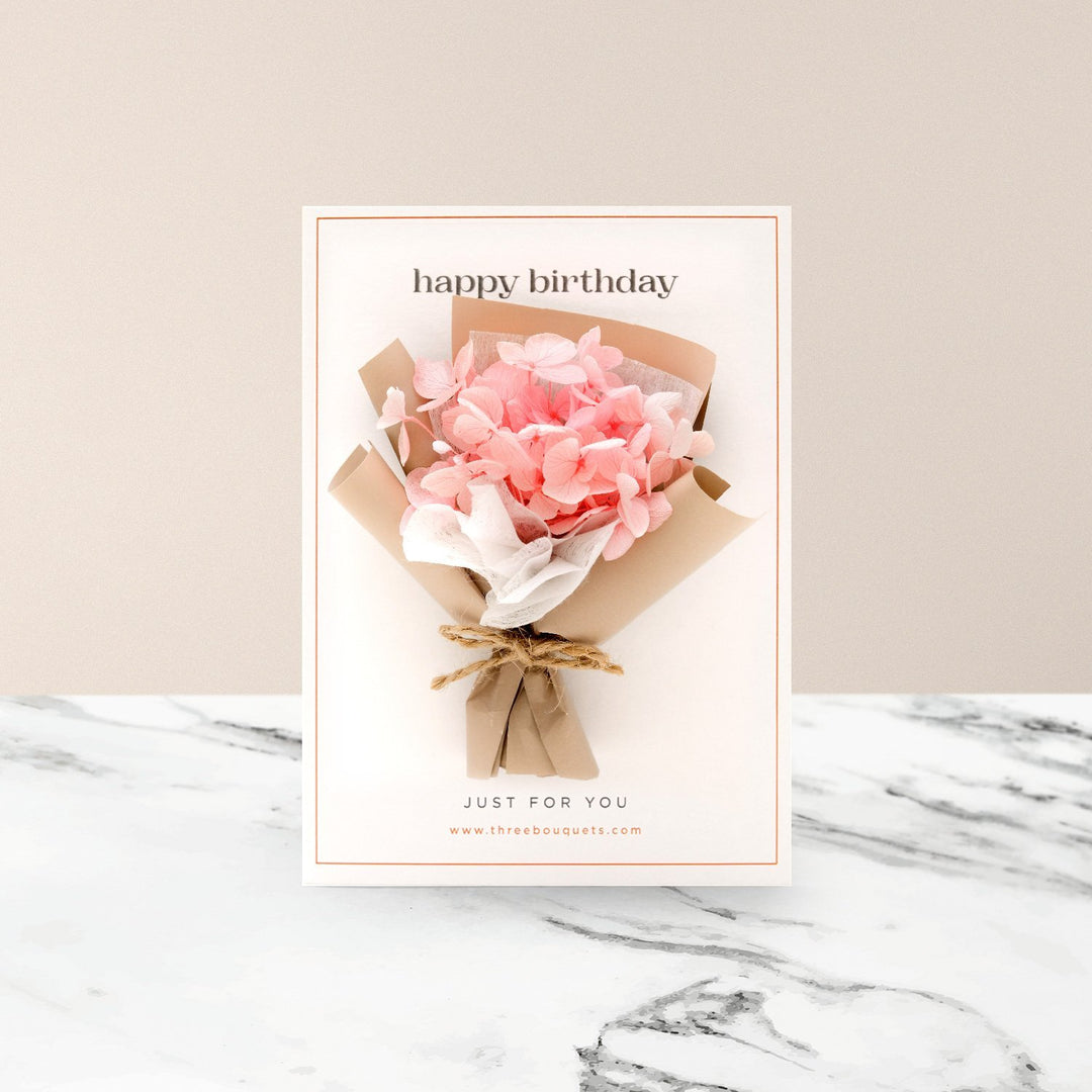 Kartu Ucapan Bunga Kering Jakarta | Three Bouquets