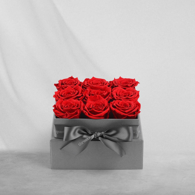 Rose Flower Box - Three Bouquets
