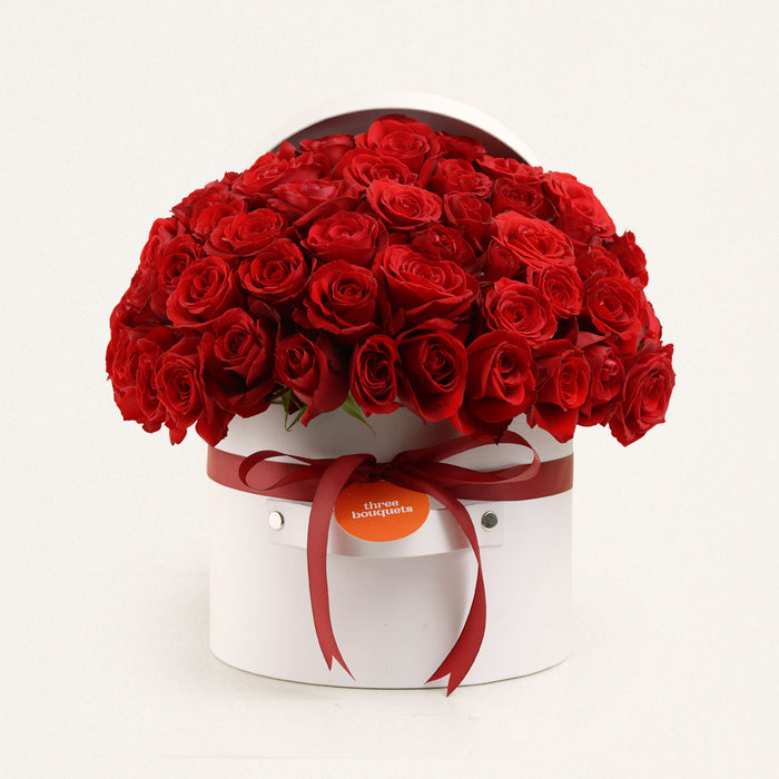 Samantha (50 roses) Three Bouquets